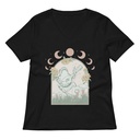Cottagecore Frog Botanical Women's Relaxed V-Neck T-Shirt