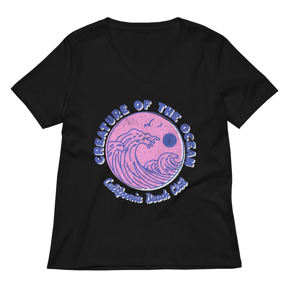 Creature of the Ocean Women's Relaxed V-Neck T-Shirt