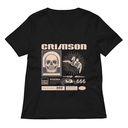 Crimson Women's Relaxed V-Neck T-Shirt