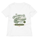 Crocodile Co. - Wild Animal Women's Relaxed V-Neck T-Shirt