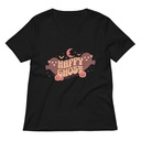 Cute Happy Ghost Women's Relaxed V-Neck T-Shirt
