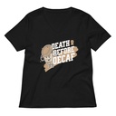 Death Before Decaf Women's Relaxed V-Neck T-Shirt
