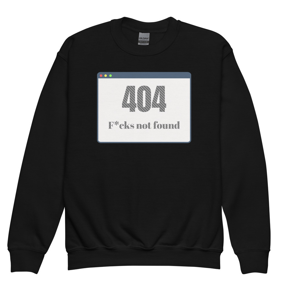 404 Youth Crew Neck Sweatshirt