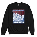 AMERICA (2) Youth Crew Neck Sweatshirt