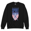 American Football Sport Youth Crew Neck Sweatshirt