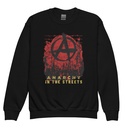 Anarchy In The Street Youth Crew Neck Sweatshirt