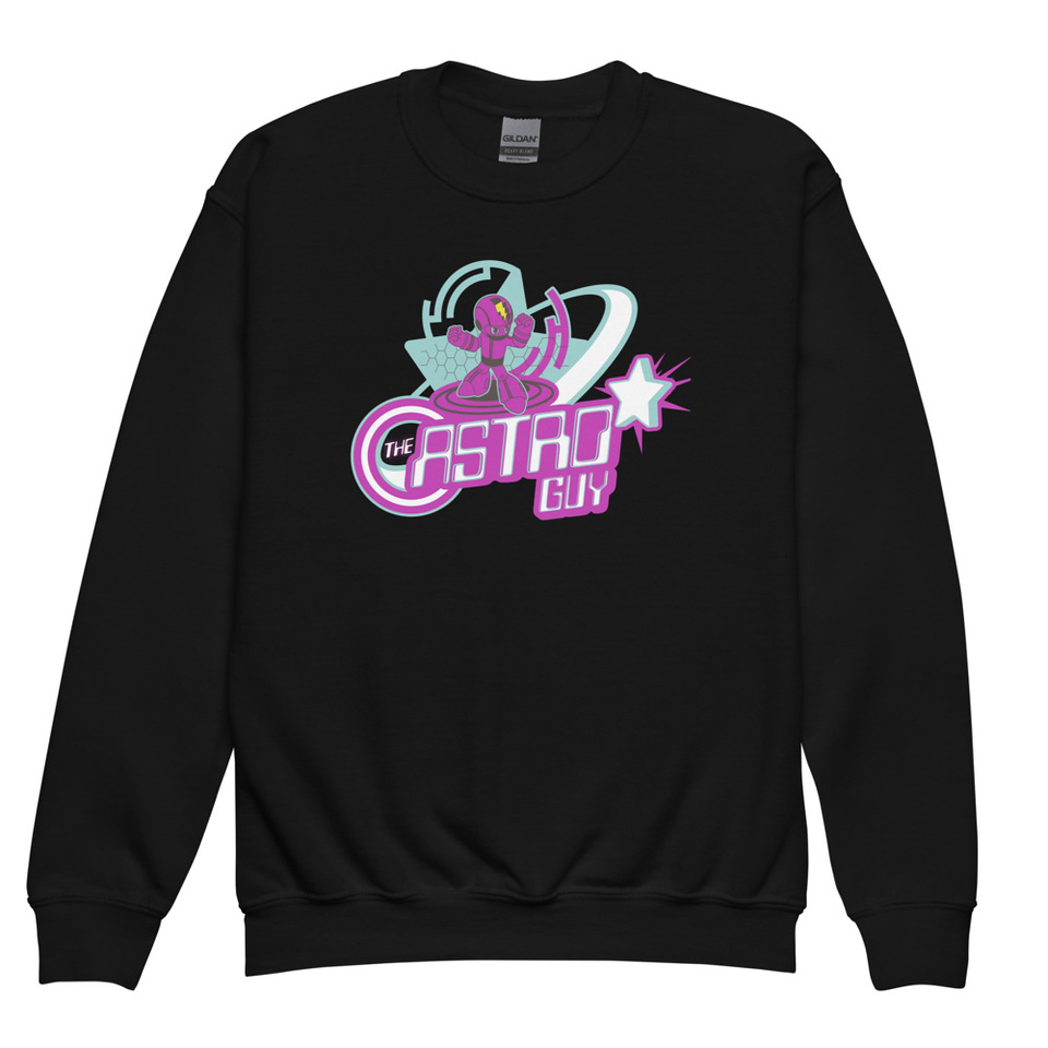 astro guy Youth Crew Neck Sweatshirt