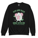 Avo Love - Typographic Cartoon Streetwear Youth Crew Neck Sweatshirt