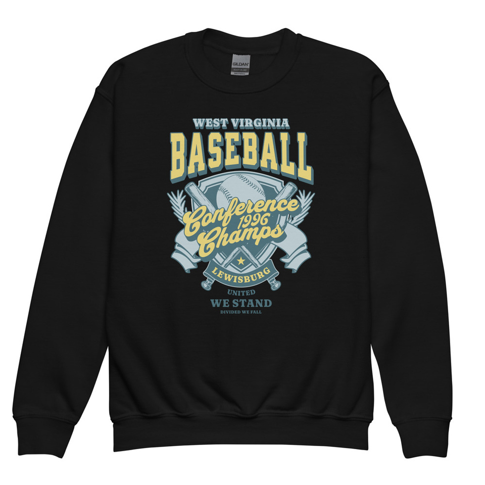Baseball Conference Championships - Athlectic Badge Youth Crew Neck Sweatshirt