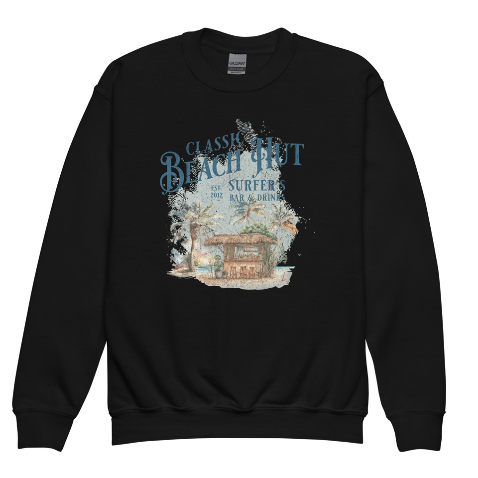 Beach Hut Youth Crew Neck Sweatshirt