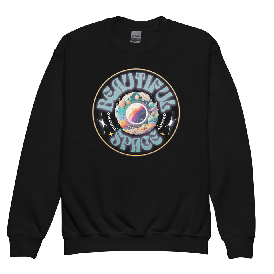 Beautiful Space Youth Crew Neck Sweatshirt