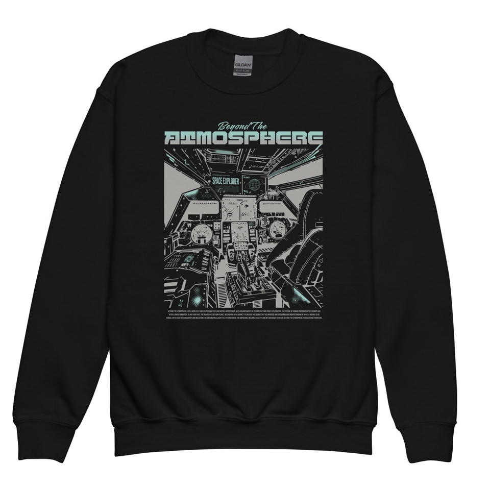 Beyond The Atmosphere Youth Crew Neck Sweatshirt