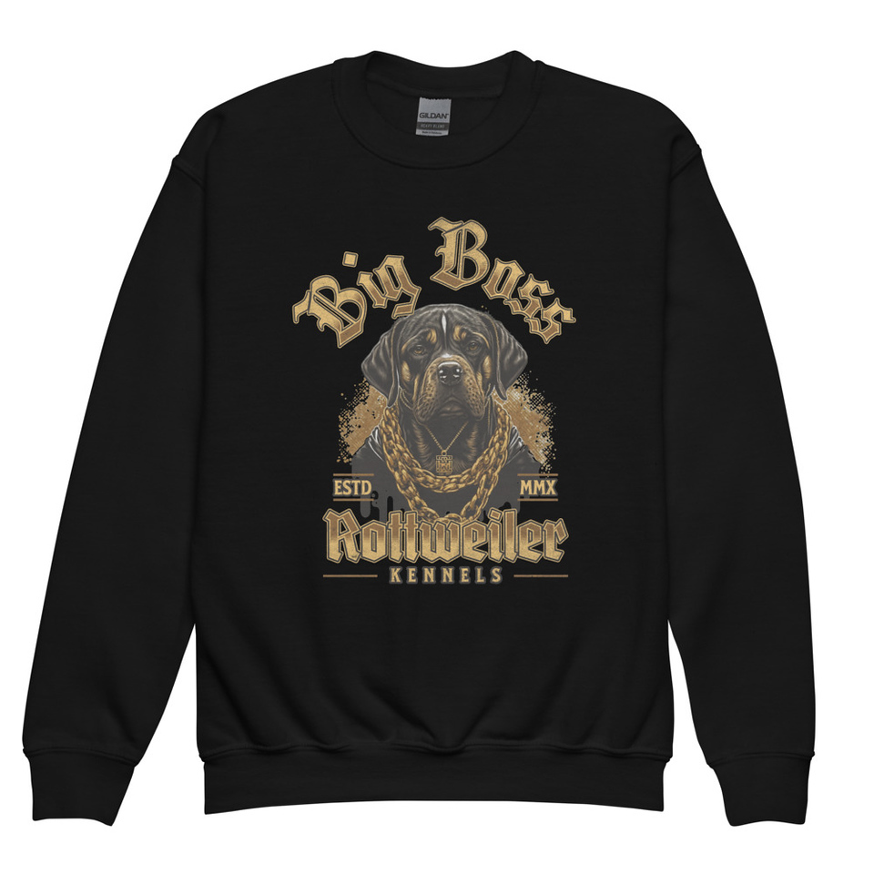 Big Boss Kennels Youth Crew Neck Sweatshirt