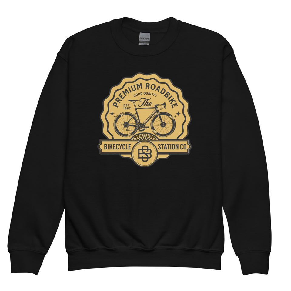 Bikecycle Station Co. - Sports Youth Crew Neck Sweatshirt