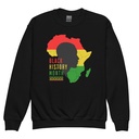 Black History Month - African Continent Youth Crew Neck Sweatshirt