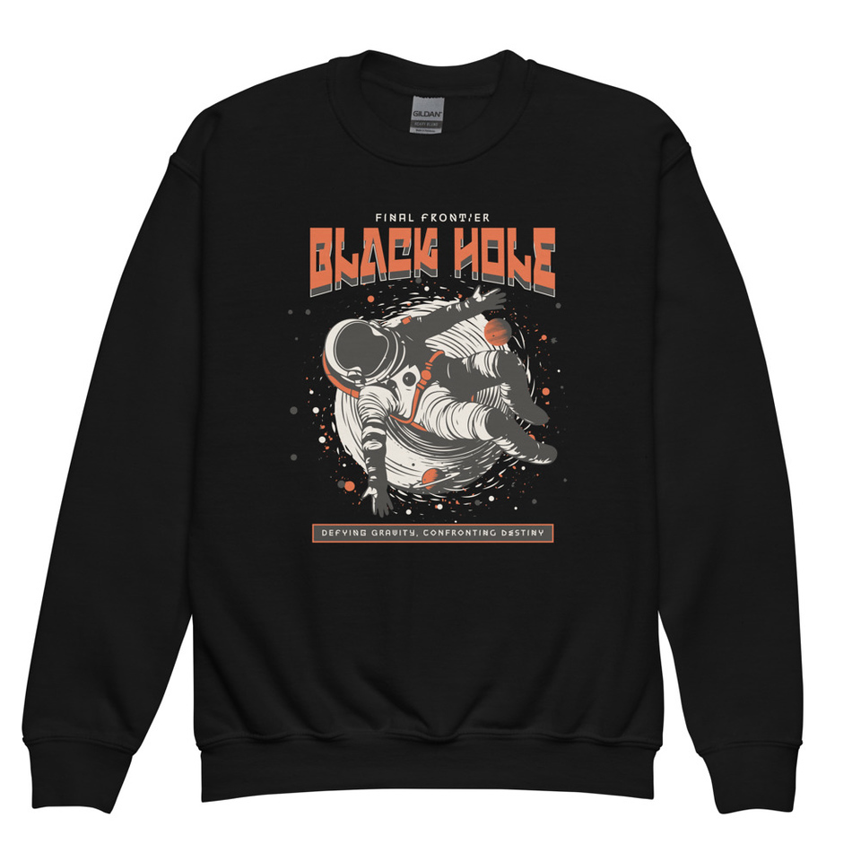 Black Hole Youth Crew Neck Sweatshirt