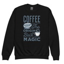 Black Magic Coffee - Simple Cup Youth Crew Neck Sweatshirt