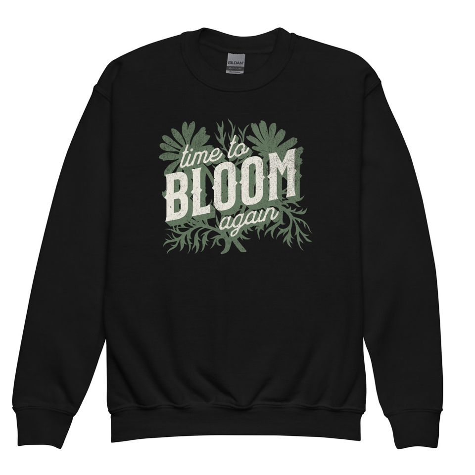 Bloom Again Youth Crew Neck Sweatshirt