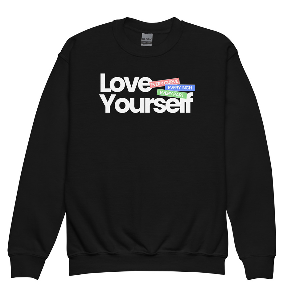 Body Positivity Youth Crew Neck Sweatshirt