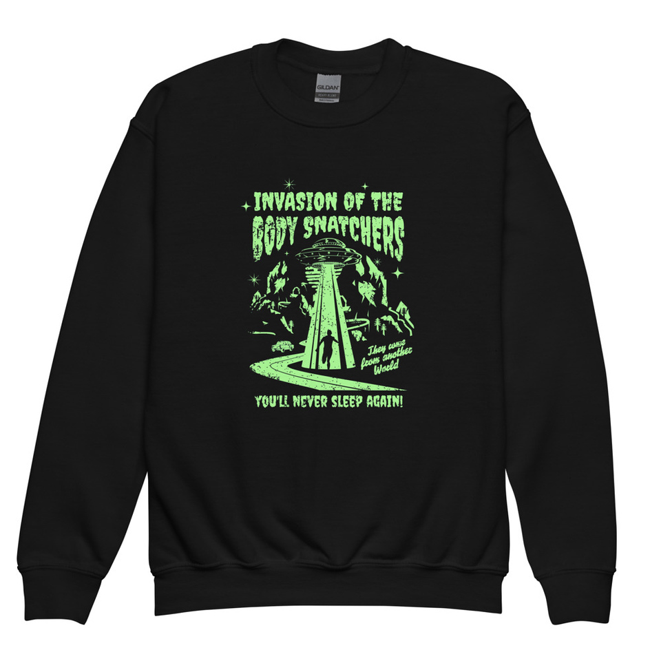Body Snatchers - UFO Invasion Youth Crew Neck Sweatshirt
