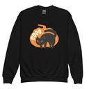 Boo - Scay Cute Cat Youth Crew Neck Sweatshirt
