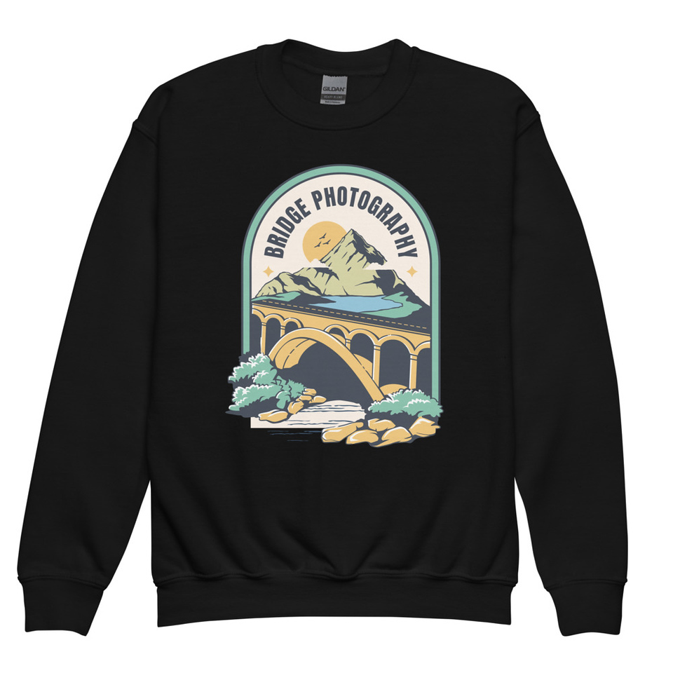 Bridge Photography - Scenic Youth Crew Neck Sweatshirt