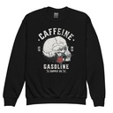 CAFFEINE GASOLINE Youth Crew Neck Sweatshirt