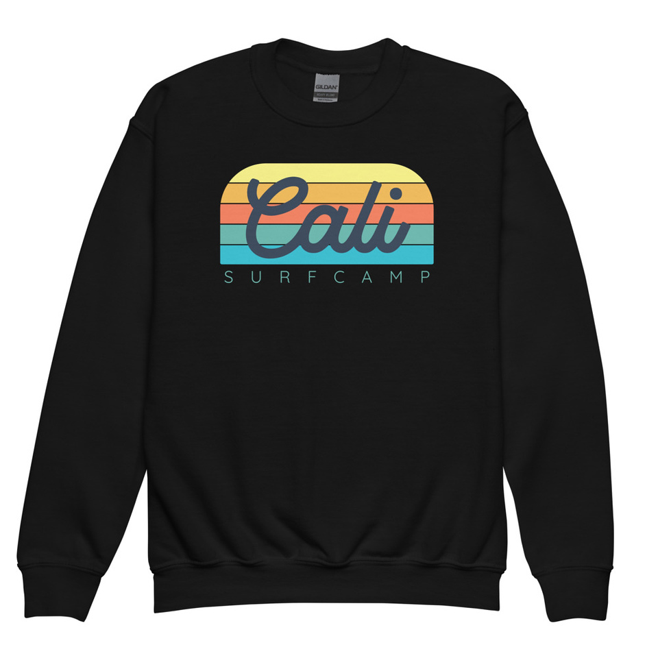 Cali Surf Camp - Outdoor Youth Crew Neck Sweatshirt