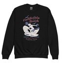 California Beach Surfing Youth Crew Neck Sweatshirt