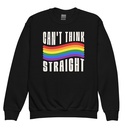 Can't Think Straight Youth Crew Neck Sweatshirt
