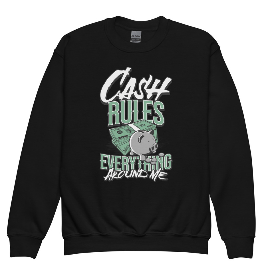Cash Rules Youth Crew Neck Sweatshirt