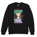 Cat Yoga - Cute Meditation Youth Crew Neck Sweatshirt