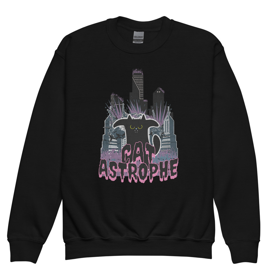 cat-astrophe Youth Crew Neck Sweatshirt