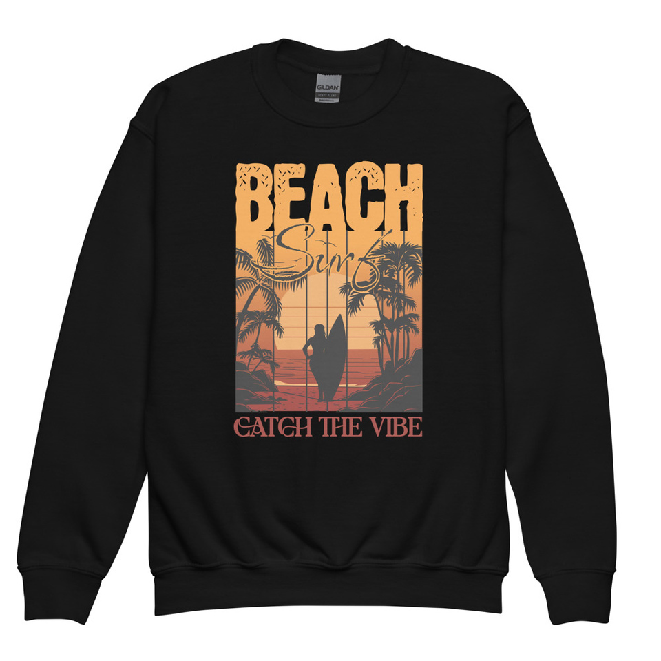 Catch the Vibe Youth Crew Neck Sweatshirt