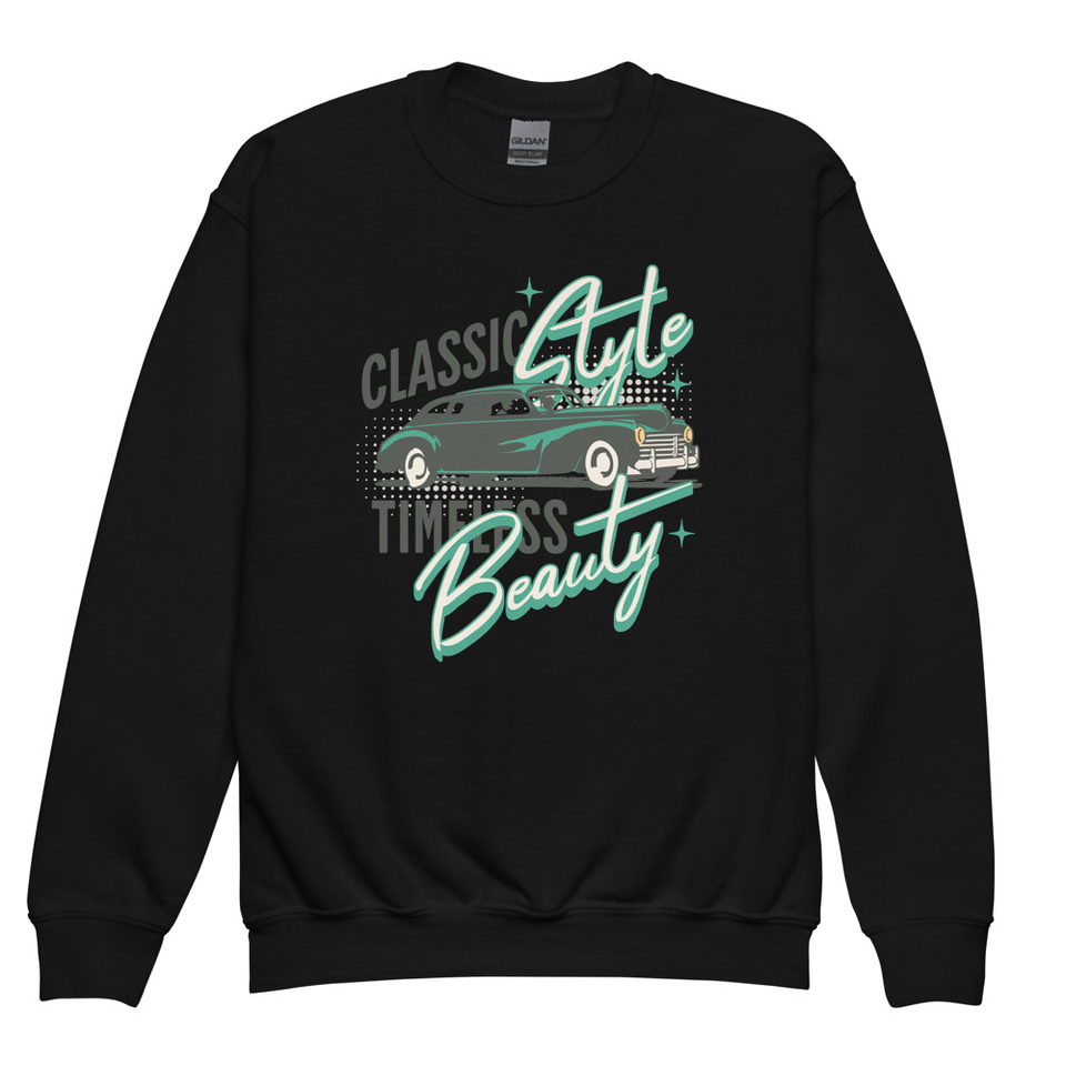 Classic Style Timeless Beauty Youth Crew Neck Sweatshirt