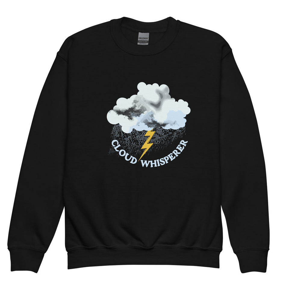 Cloud Whisperer - Rainy Weather Youth Crew Neck Sweatshirt