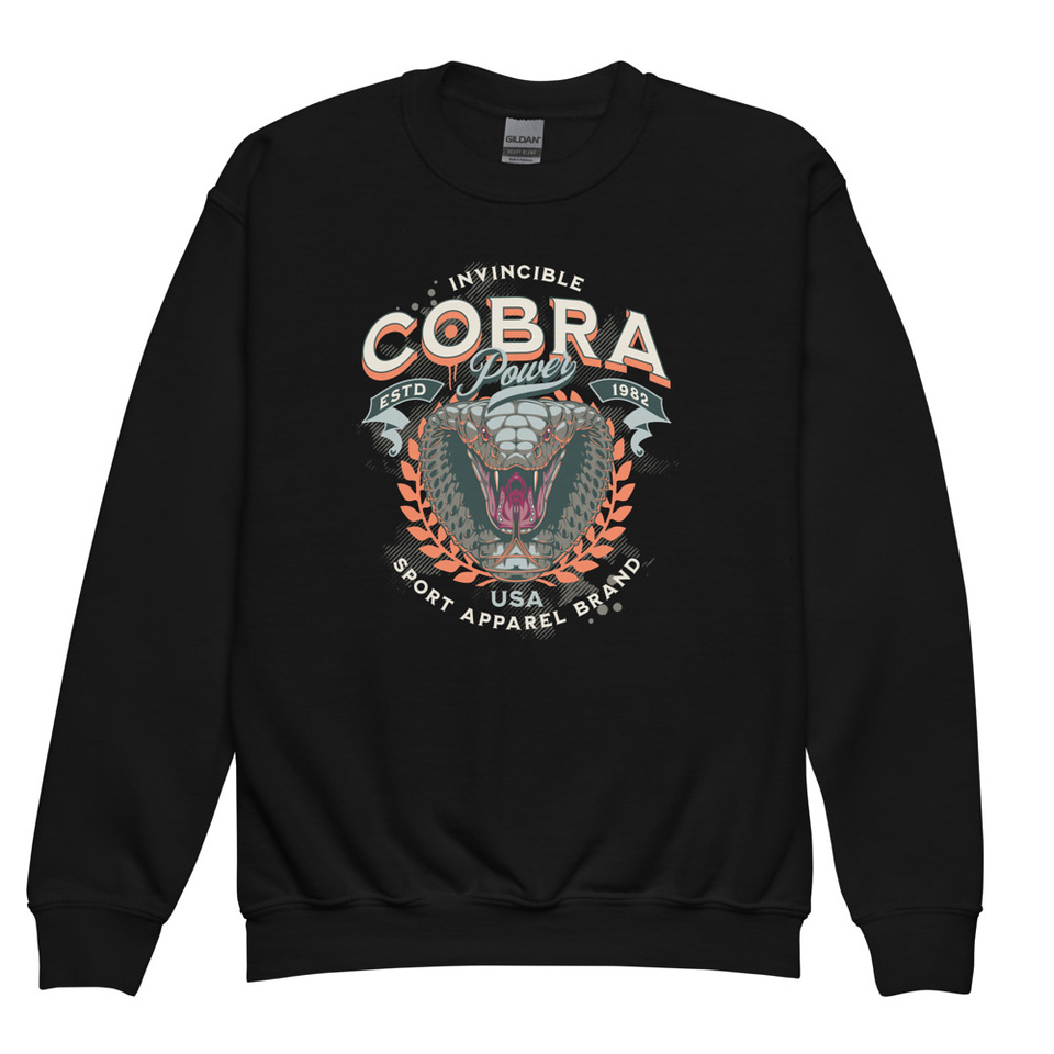 Cobra Power - Sports Youth Crew Neck Sweatshirt