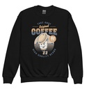 Coffee Cup - Comics Mascot Youth Crew Neck Sweatshirt