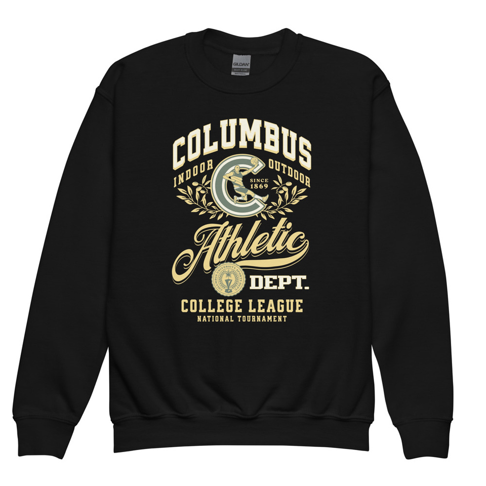 Columbus Athletic Youth Crew Neck Sweatshirt