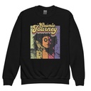 Cosmic Journey Rainbow Retro Youth Crew Neck Sweatshirt