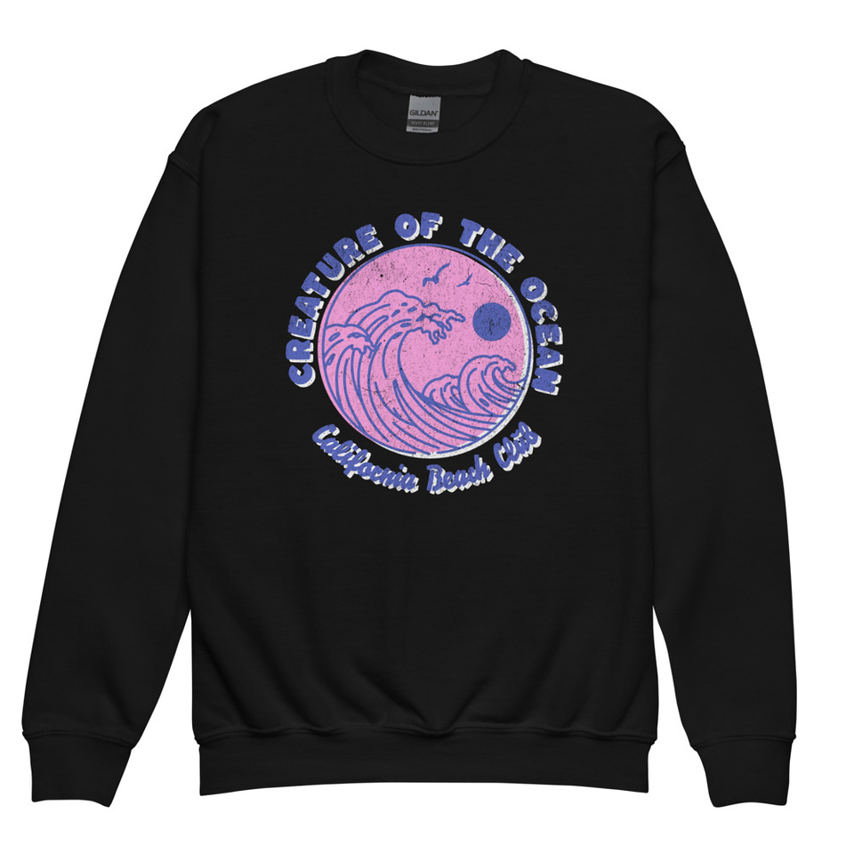 Creature of the Ocean Youth Crew Neck Sweatshirt