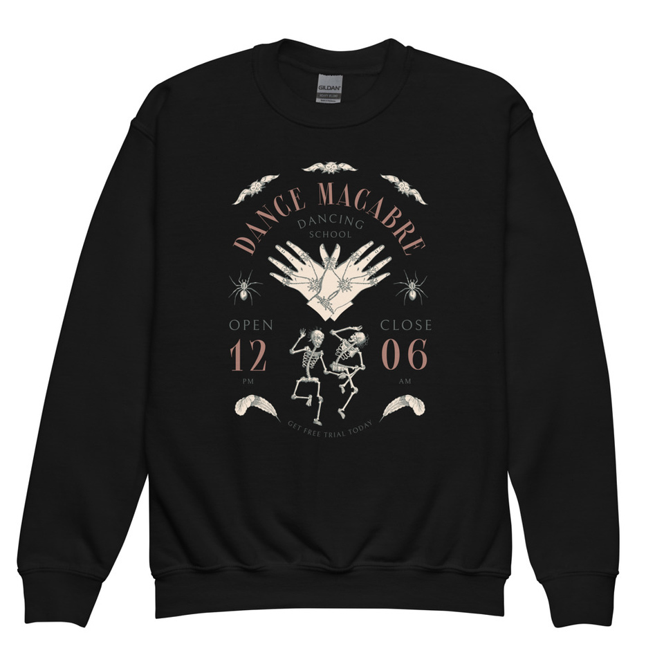Dance Macabre - Dancing School Youth Crew Neck Sweatshirt