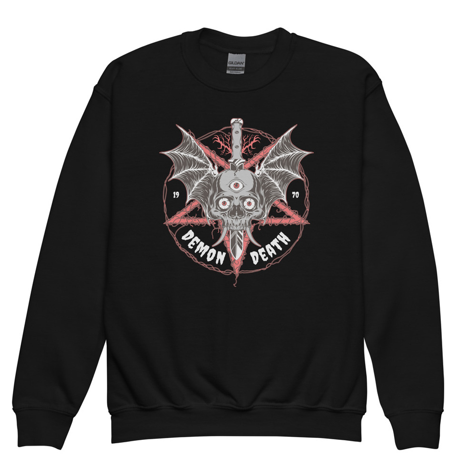 DEMON DEATH Youth Crew Neck Sweatshirt