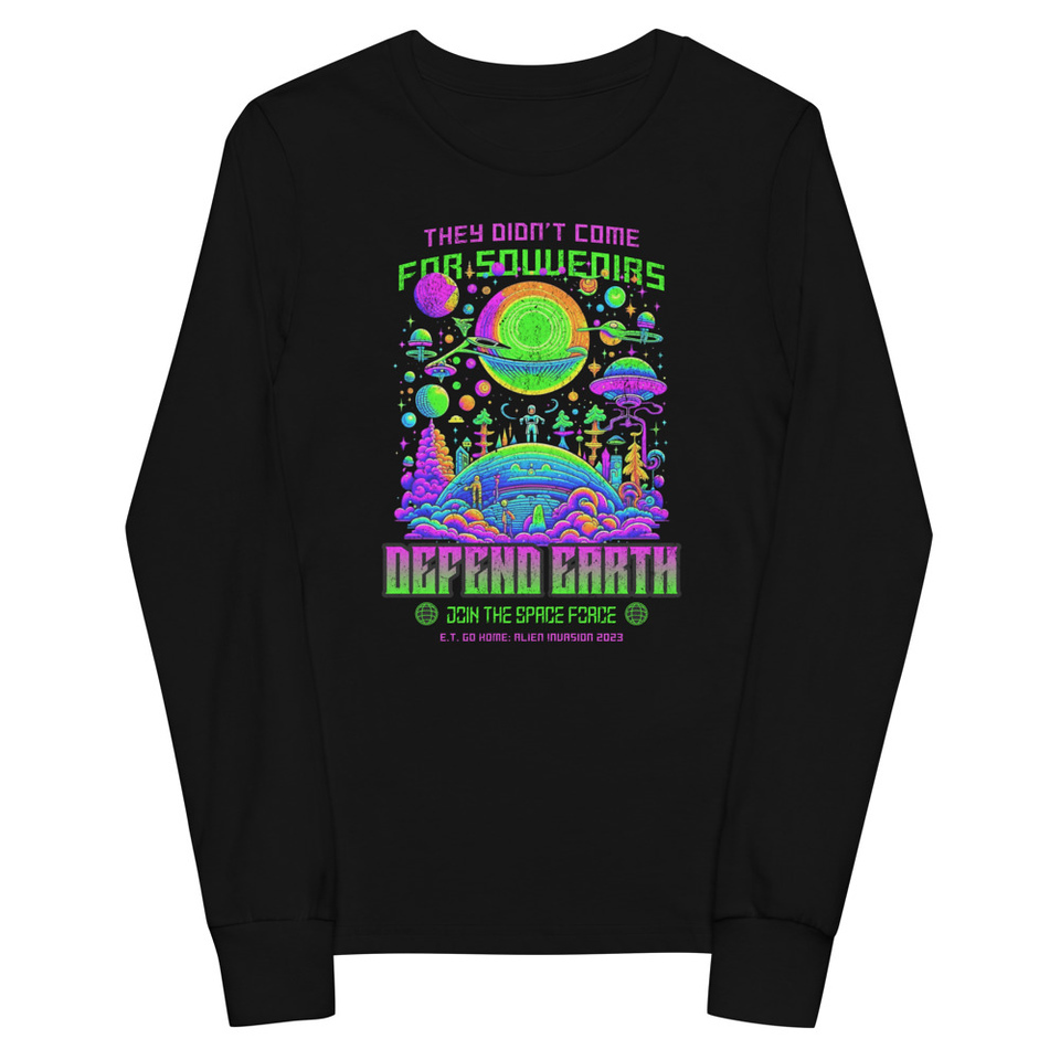 Alien Invasion Youth Long Sleeve Tee
