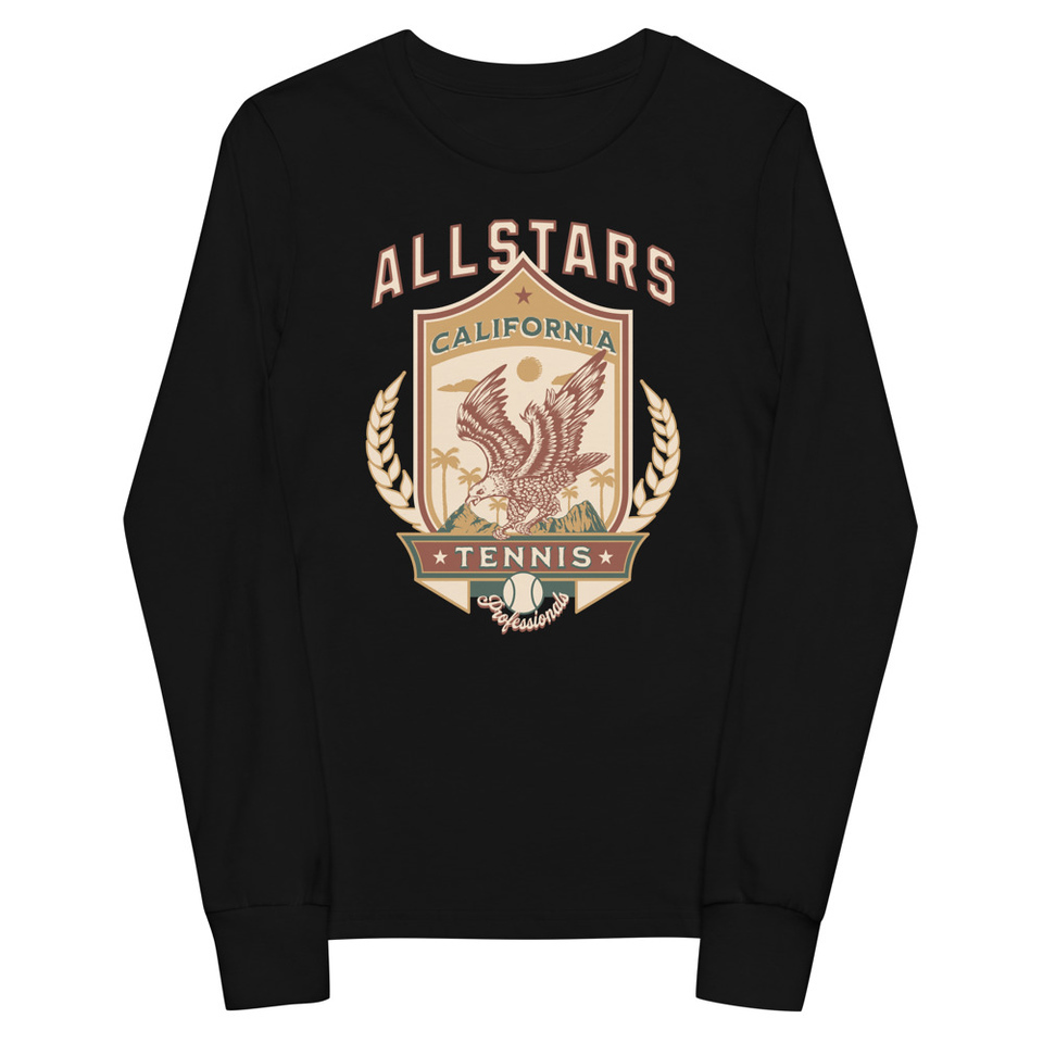All Stars Tennis - Eagle Badge Youth Long Sleeve Tee