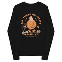 All Tricks No Treats - Pumpkin Mascot Youth Long Sleeve Tee