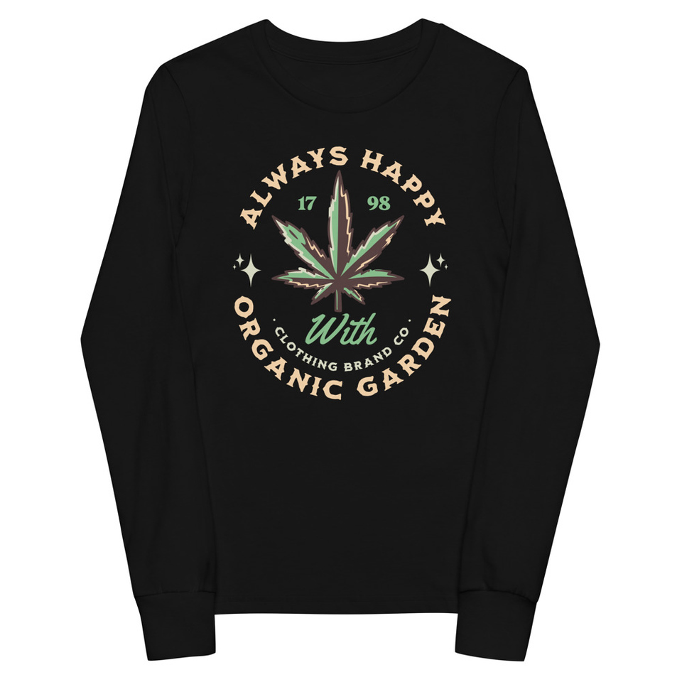 Always Happy - Cannabis Youth Long Sleeve Tee