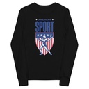 American Football Sport Youth Long Sleeve Tee