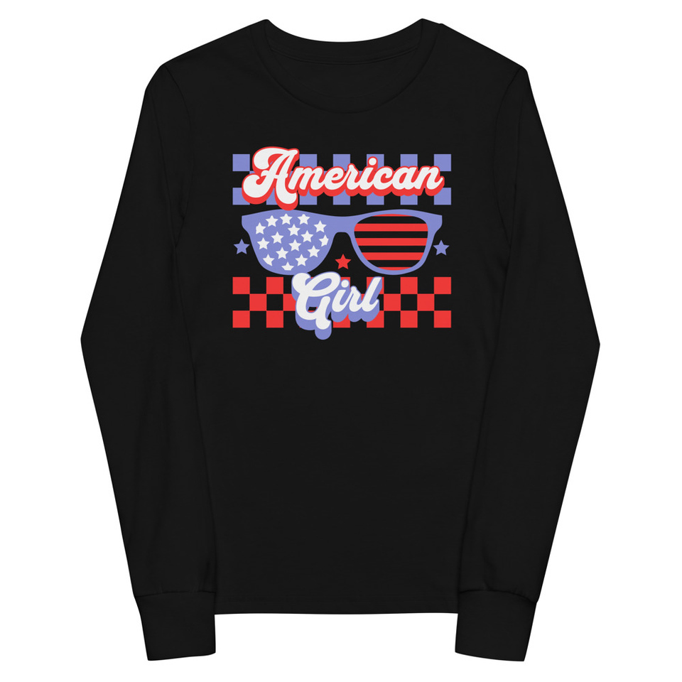 American girl Youth Long Sleeve Tee