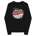 Apple Fruit - Typographic Lettering Youth Long Sleeve Tee